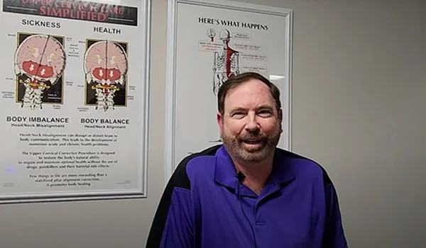 A man giving a testimonial at Intouch Chiropractic about his back pain and sciatica relief